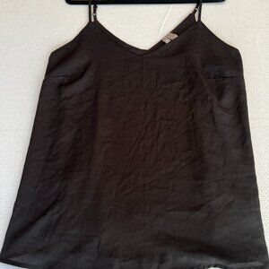 ASOS Black Adjustable Spaghetti Strap Soft Relaxed Camisole‎ Top Size 4